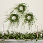 Faux Juniper Pine Cone Wreaths (Set of 3)