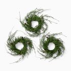 Faux Juniper Pine Cone Wreaths (Set of 3)