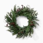 Faux Petite Red Berry Wreath