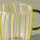 Candy Striped Handled Mug