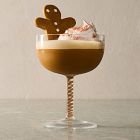 Candy Swirl Stemmed Coupe Glass Sets