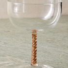 Candy Swirl Stemmed Coupe Glass Sets