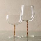 Candy Swirl Stemmed Glassware Sets