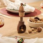 Holiday Skier Wood Nutcracker