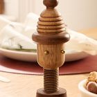 Holiday Skier Wood Nutcracker