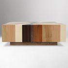 Zora Solid Mahogany Square Coffee Table (43")