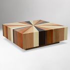 Zora Solid Mahogany Square Coffee Table (43")