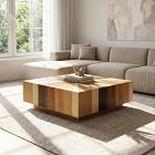 Zora Solid Mahogany Square Coffee Table (43")