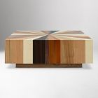 Zora Solid Mahogany Square Coffee Table (43")