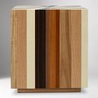 Zora Solid Mahogany Square Side Table (21.5")
