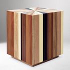 Zora Solid Mahogany Square Side Table (21.5")