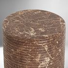 Zanzibar Indoor/Outdoor Faux Marble Stool (17")