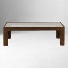 Tallisa Scalloped Glass Coffee Table (52")