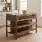 Zephyne Marble Kitchen Island (60")