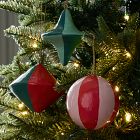 Festive Fun Papier-Mache Shape Ornaments (Set of 3)