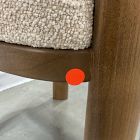 Open Box: Anton Dining Chair - Performance Cozy Boucle Stone, Burnt Wax