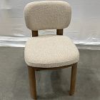 Open Box: Anton Dining Chair - Performance Cozy Boucle Stone, Burnt Wax