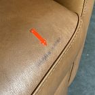Open Box: Harris Leather Power Recliner - Saddle Leather Nut, Chocolate