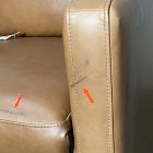 Open Box: Harris Leather Power Recliner - Saddle Leather Nut, Chocolate