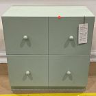 Open Box: Joseph Altuzarra Arched Fluted Bookcase, Drawer Base Only  (27") - Light Sage