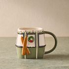 Skier Gondola Figural Mug