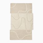 Wiggle Block Shag Wool Rug