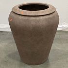 Open Box: Colin King Rustic Ficonstone Planter, Large (22.4"D x 26"H) - Sand
