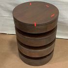 Open Box: Floating Disks Side Table (13") - Dark Walnut