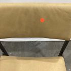 Open Box: Freeman Leather Pivot Back Dining Chair - Ludlow Leather Cumin, Textured Antique Bronze