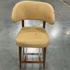 Open Box: Hyde Counter Stool - Ludlow Leather Cumin, Cool Walnut