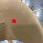 Open Box: Hyde Dining Chair - Ludlow Leather Cumin, Blonde