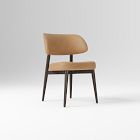 Open Box: Hyde Dining Chair - Ludlow Leather Cumin, Smoked Oak