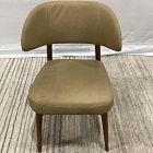 Open Box: Hyde Leather Dining Chair - Ludlow Leather Cumin, Cool Walnut