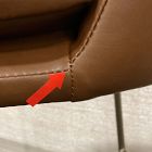 Open Box: Jack Metal Frame Bar Stool (30"H) - Vegan Leather Saddle, Champagne Bronze