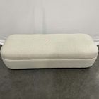 Open Box: Leroy Storage Bench - Performance Boucle Oatmeal, Cool Walnut