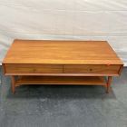 Open Box: Mid Century Storage Coffee Table (47.5") - Acorn, Oil Rubbed Bronze