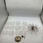 Open Box: Ricci Tiered Glass Flush Mount (17.5") - Champagne Bronze