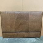 Open Box: Simple Upholstered Wall-Mounted Queen Headboard - Statesville Leather Toffee