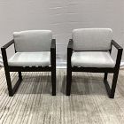 Open Box: Telluride Aluminum Outdoor Dining Arm Chairs, Set of 2 - Dark Bronze