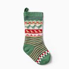 Fair Isle Knit Stocking - Dino