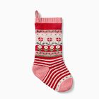 Fair Isle Knit Stocking - Flower