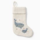 Felt Whale Family Stocking