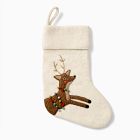 Felt Reindeer in Lights Stocking
