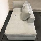 Open Box: Harris Sectional, Right Arm Bumper Chaise - Performance Distressed Velvet Sand