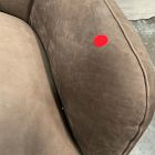 Open Box: Opelika Leather Swivel Chair (37") - Nubuck Cigar