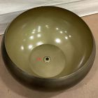 Open Box: Organic Metal Floor Planter (24&rdquo;D x 12&rdquo;H) - Dark Brass