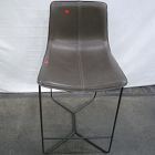Open Box: Slope Counter Stool (26"H) - Saddle Leather Slate, Charcoal