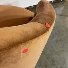 Open Box: Viv Swivel Chair - Deluxe Velvet Cinnamon