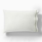 750-Thread-Count Piped Sateen Pillowcase Set