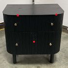Open Box: Ellington Nightstand (24") - Black, Champagne Bronze